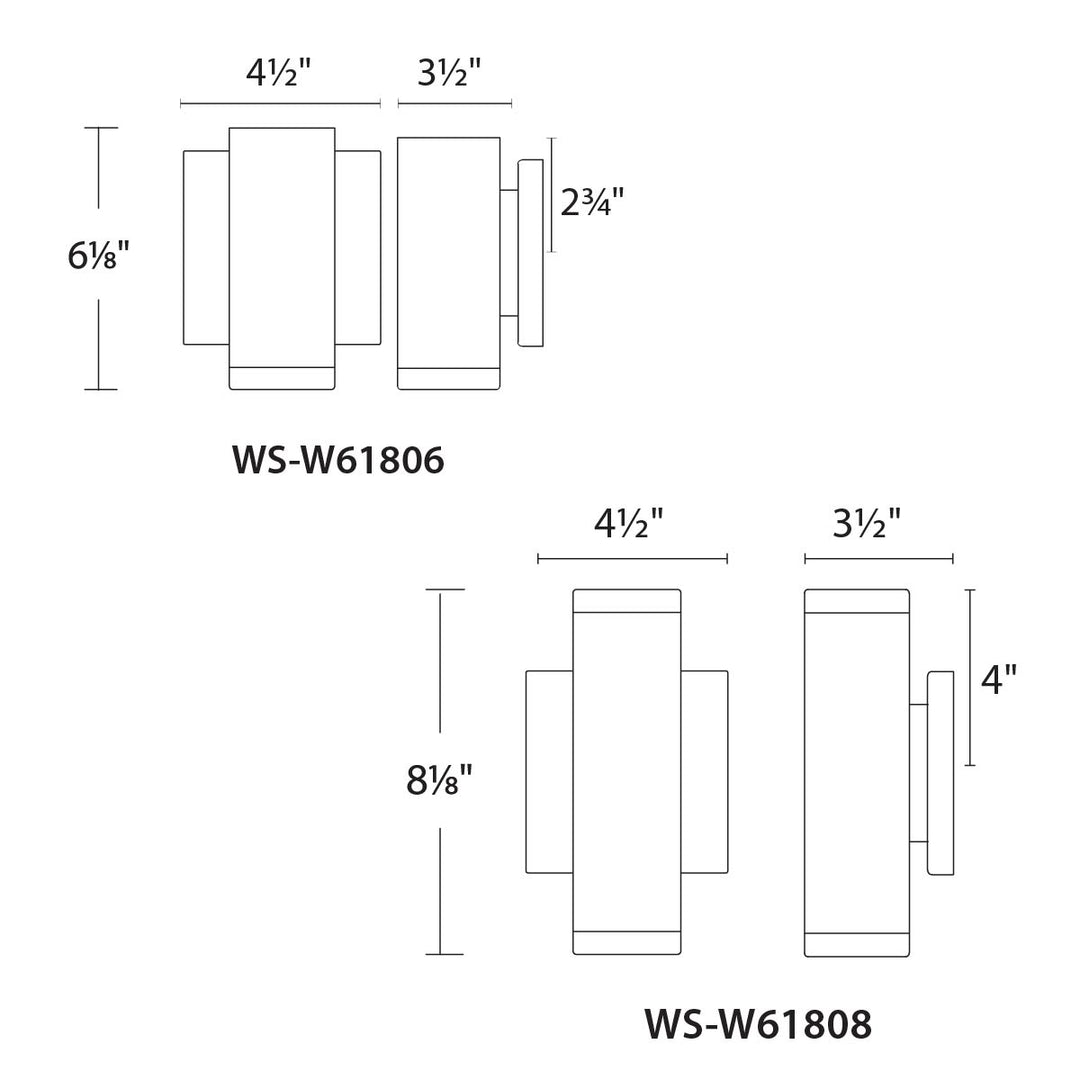 ##Antique Hardware## Block LED Indoor and Outdoor Wall Light