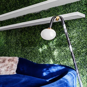 ##Antique Hardware## Whit Floor Lamp