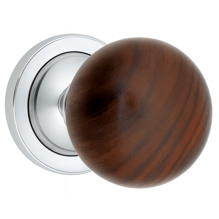 ##Antique Hardware## Magnifique™ Classic Door Set with Rosewood Knobs (Several Finishes Available)