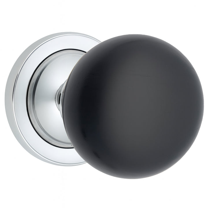 Magnifique™ Classic Door Set with Ebony Wood Knobs (Several Finishes Available)