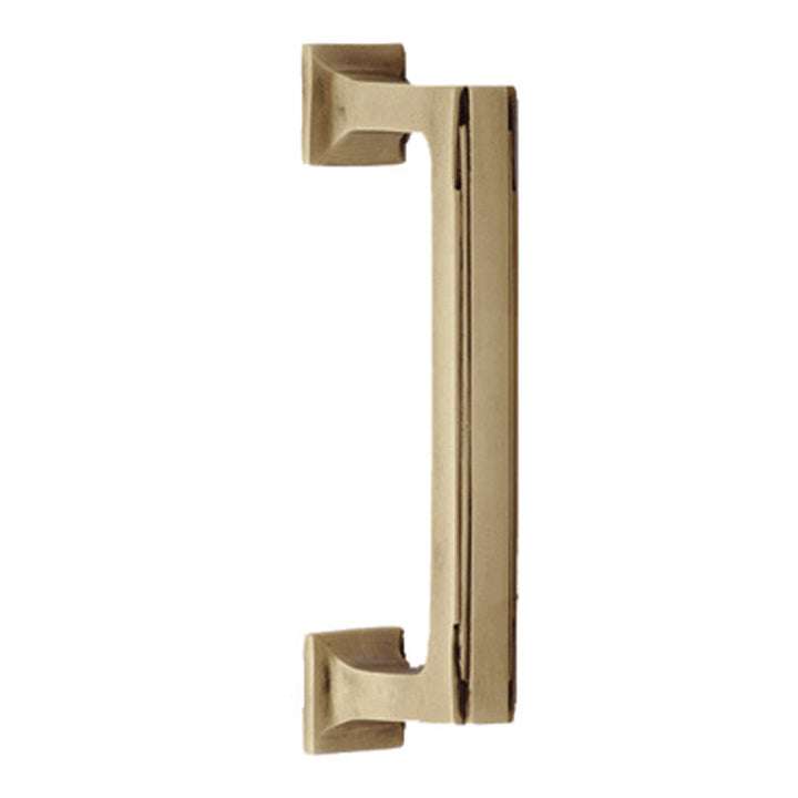 ##Antique Hardware## 7 Inch Solid Brass Art Deco Skyscraper Pull (Several Finishes Available)