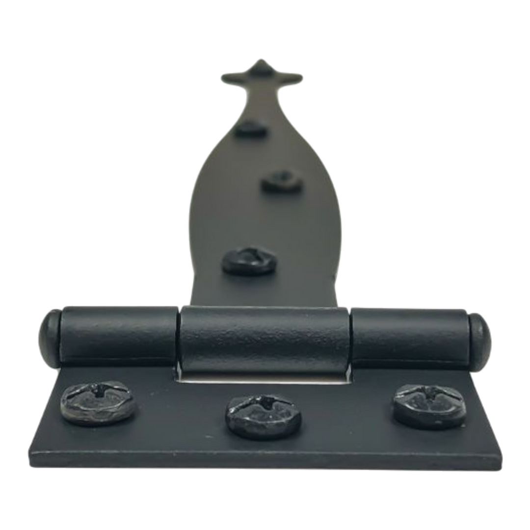 9 Inch Cast Iron Offset Spear Cabinet Strap Hinge (Pair)