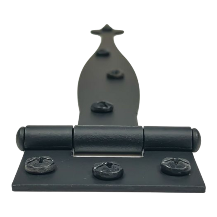 9 Inch Cast Iron Offset Spear Cabinet Strap Hinge (Pair)