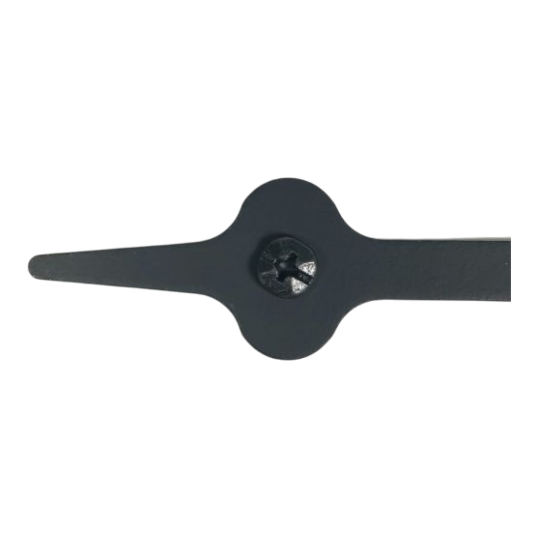 9 Inch Cast Iron Offset Spear Cabinet Strap Hinge (Pair)