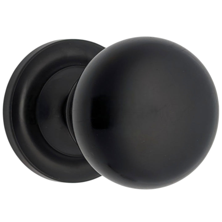 Magnifique™ Classic Door Set with Ebony Wood Knobs (Several Finishes Available)