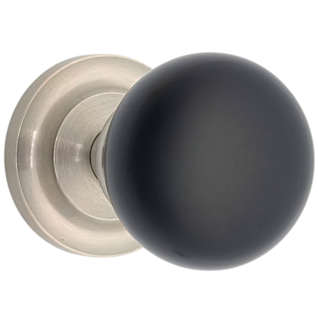 Magnifique™ Classic Door Set with Ebony Wood Knobs (Several Finishes Available)
