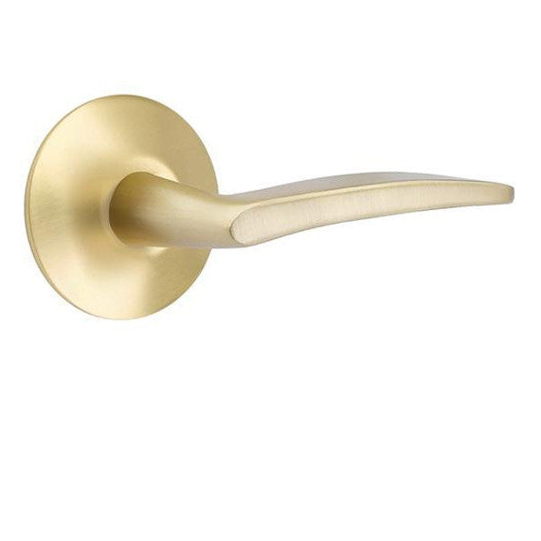 ##Antique Hardware## Emtek Solid Brass Poseidon Lever With Modern Rosette (Several Finish Options)