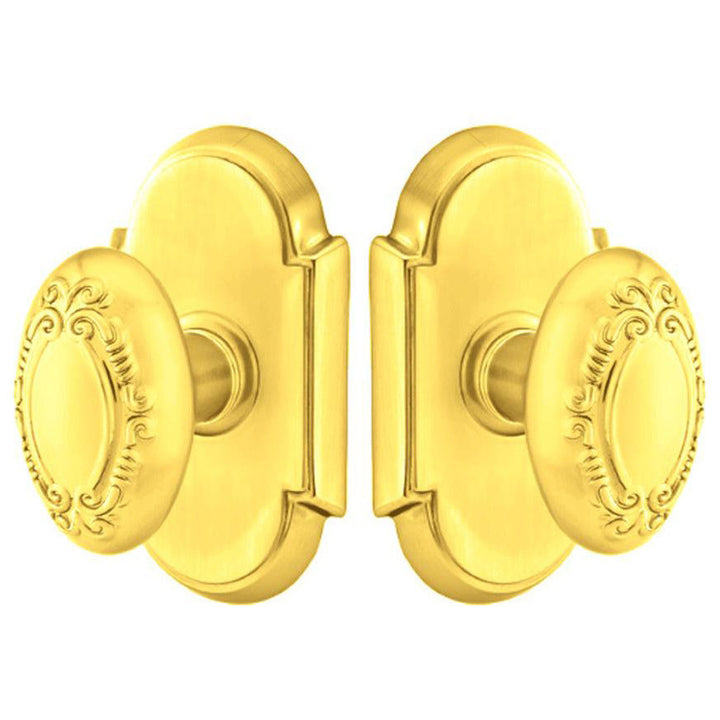 ##Antique Hardware## Solid Brass Victoria Door Knob Set With # 8 Rosette (Several Finish Options)