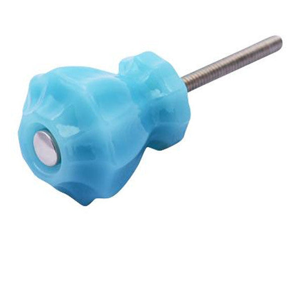 ##Antique Hardware## Astoria 1 1/4 Inch Clear Glass Decagon Ten Sided Drawer Cabinet & Furniture Knobs