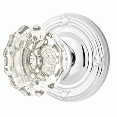 ##Antique Hardware## Emtek Crystal Astoria Door Knob Set With Ribbon & Reed Rosette (Several Finish Options)