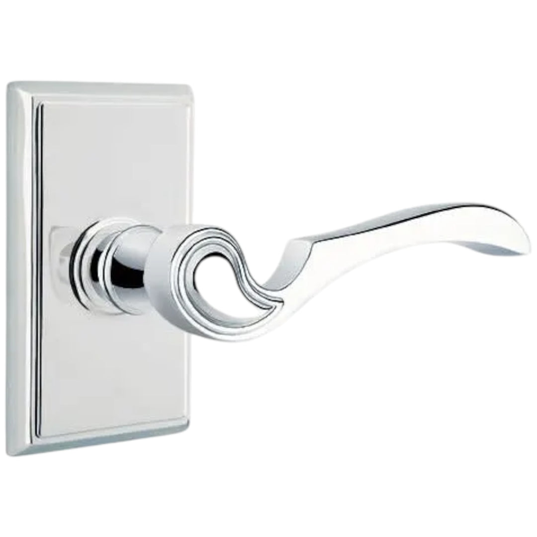 ##Antique Hardware## Emtek Solid Brass Coventry Lever With Modern Rectangular Rosette (Several Finish Options)