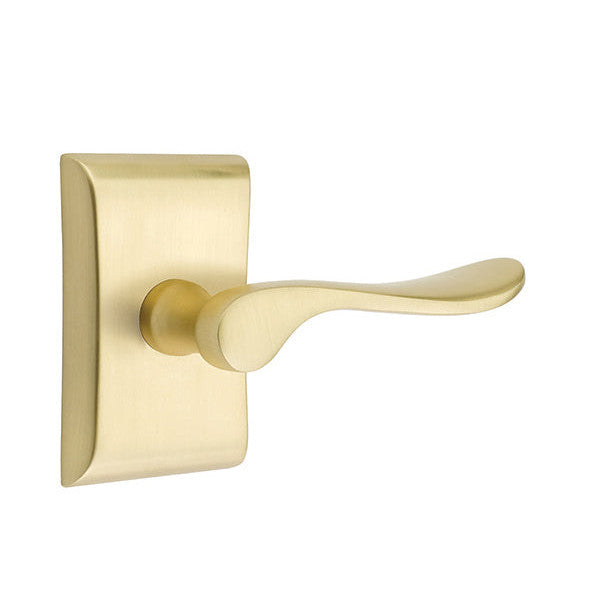 ##Antique Hardware## Emtek Solid Brass Luzern Lever With Neos Rosette (Several Finish Options)