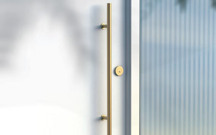 Long Round Stainless Steel Door Pull (Several Sizes & Finishes)