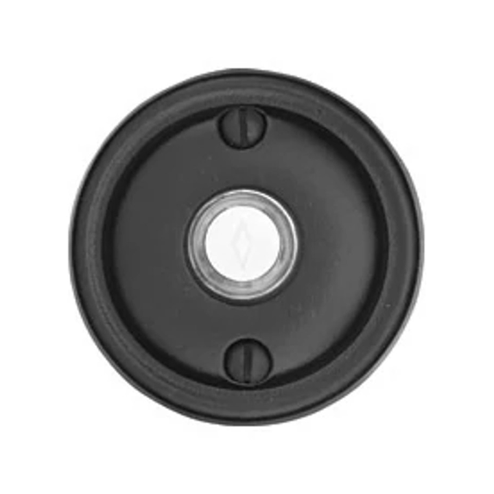 Antique Hardware 2 5/8 Inch Solid Brass Lost Wax Doorbell Button with Round Rosette Door Bells & Chimes