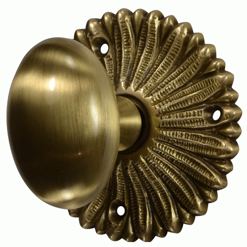 ##Antique Hardware## French Provincial Rosette Door Set with Egg Door Knobs (Several Finishes Available)