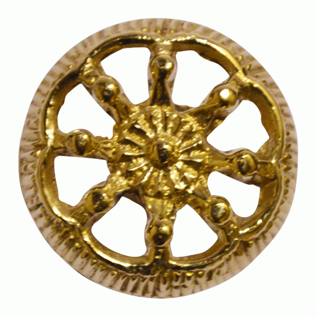 ##Antique Hardware## 1 1/4 Inch Beaded Wheel Cabinet & Furniture Knob