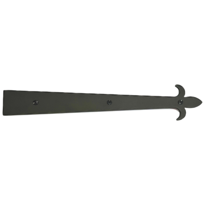 ##Antique Hardware## 14 Inch Iron Art Fleur De Lis Dummy Strap