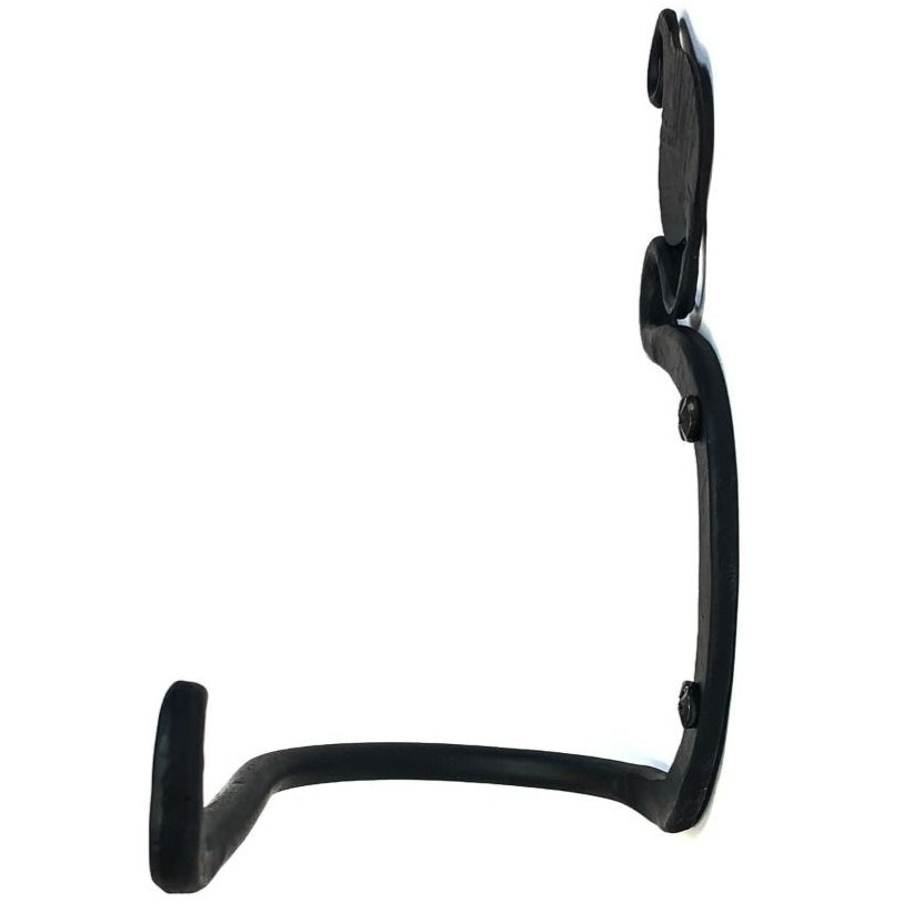 Hand Forged Leaf Bath Tissue Holder (Iron Finish)