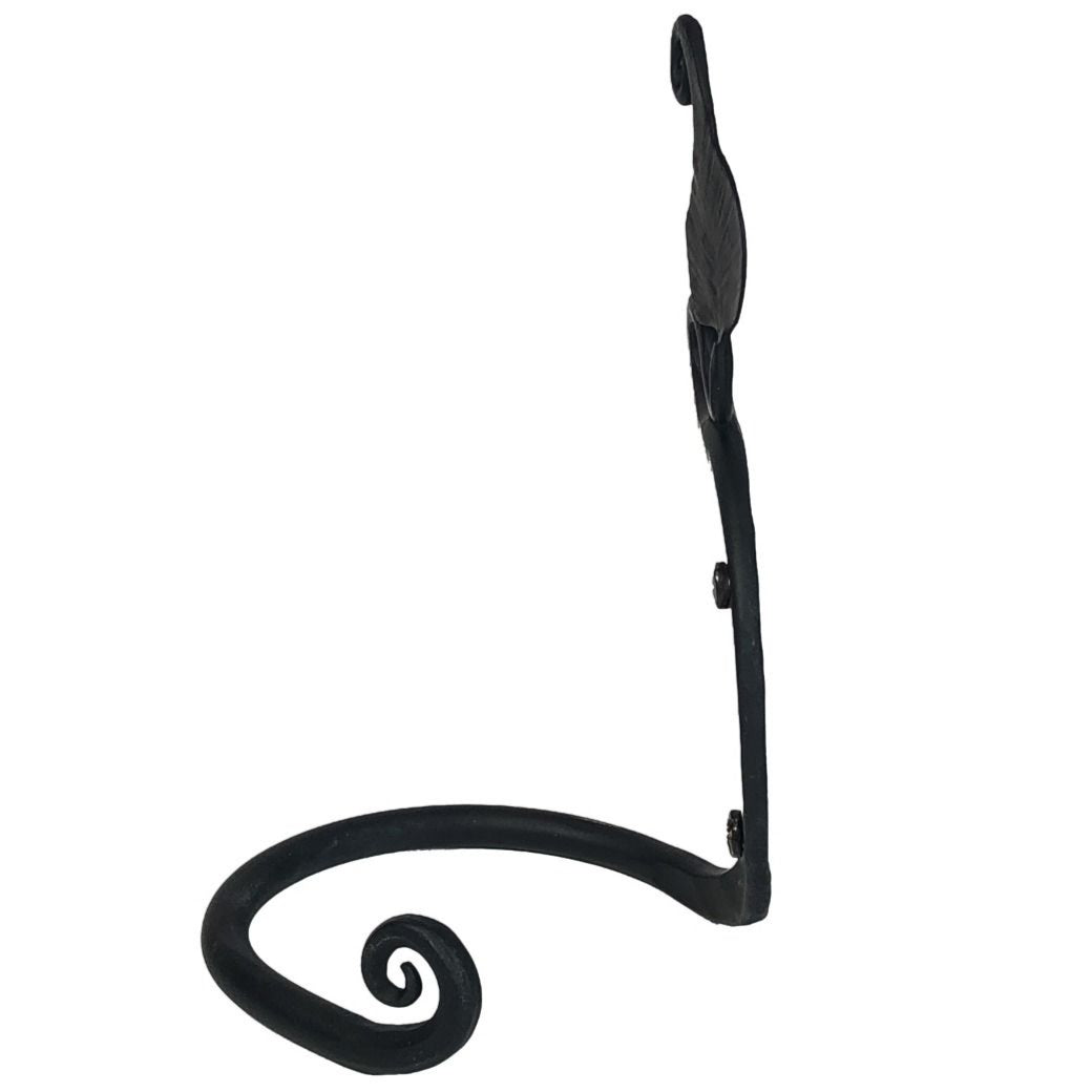 Hand Forged Leaf Towel Ring (Iron Finish)