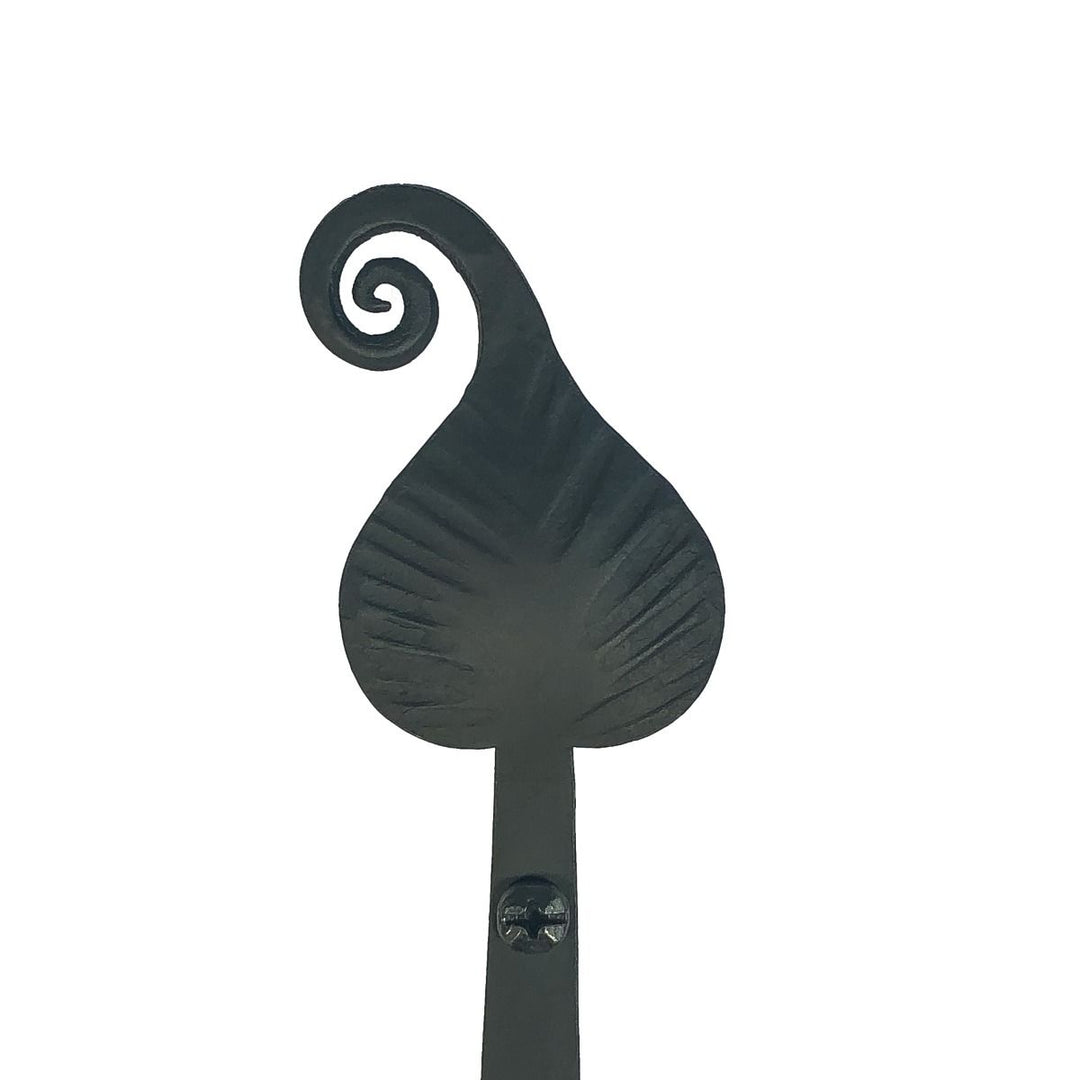 Hand Forged Leaf Robe Hook (Iron Finish)