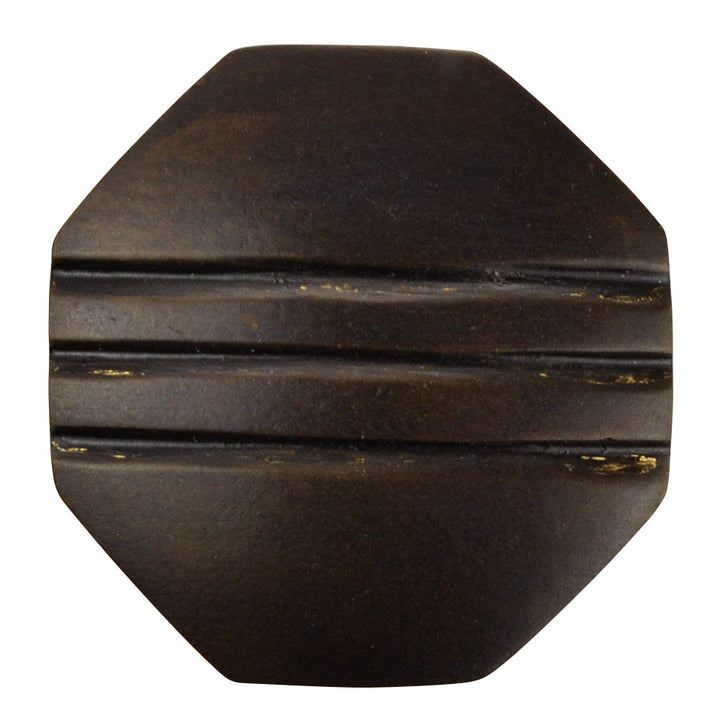 Antique Hardware Black Striped Aged 1 Inch Pure Brass Art Deco Cabinet & Furniture Knob CABINET KNOB