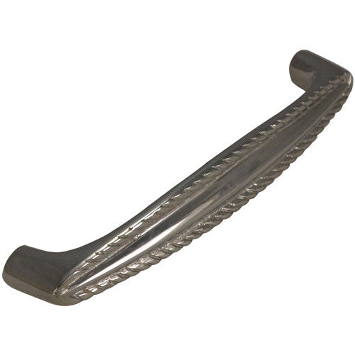 ##Antique Hardware## 5 1/2 Inch Overall (5 Inch c-c) Solid Brass Georgian Roped Style Pull