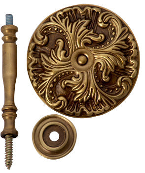 ##Antique Hardware## Solid Brass Baroque Curtain Tie Back (Several Finishes Available)