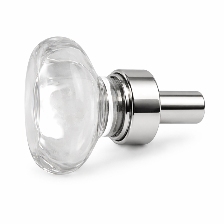 1 Inch Crystal Clear Octagon Old Town Cabinet and Furniture Knob