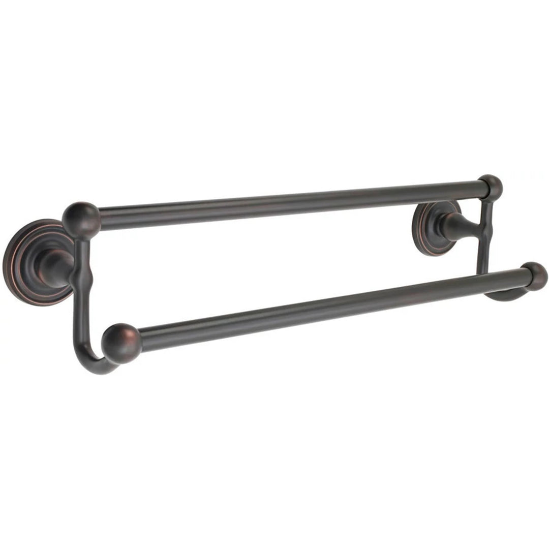 Antique Hardware 30 Inch Traditional Brass Double Towel Bar (Several Finishes Available) 