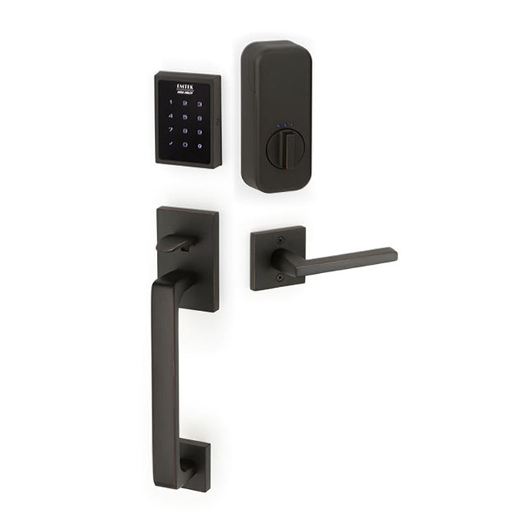 Antique Hardware EmTek EMP0103 Electronic Motorized Touchscreen Keypad Baden Entry Set Electronic Keypad Entryway Sets