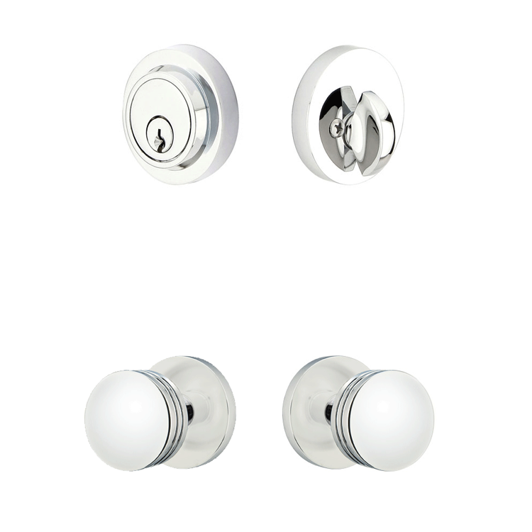 Antique Hardware Emtek Single Door Entryway Bern Knob With Disc Rosette ENTRYWAY