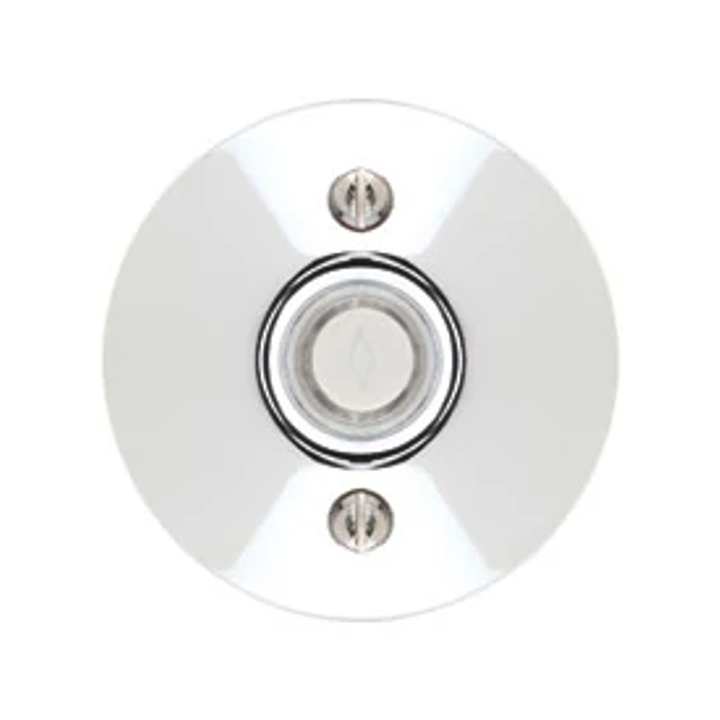 Antique Hardware Emtek 2457 Doorbell Button With Modern Rosette Door Bells & Chimes