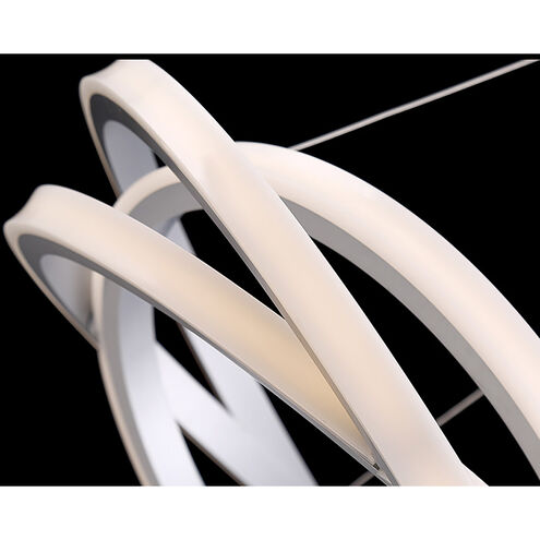 ##Antique Hardware## Veloce LED Titanium Chandelier Ceiling Light 26in