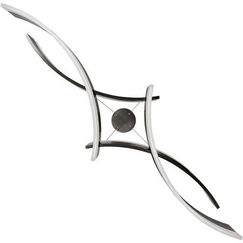 ##Antique Hardware## Arcs LED Chandelier Ceiling Light 8 inch Black