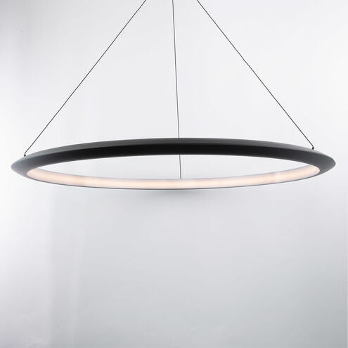 ##Antique Hardware## The Ring LED 48 inch Chandelier Ceiling Light in 3000K 48in Black