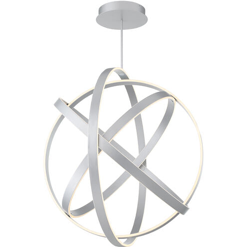 ##Antique Hardware## Kinetic LED Titanium Chandelier Ceiling Light 38in