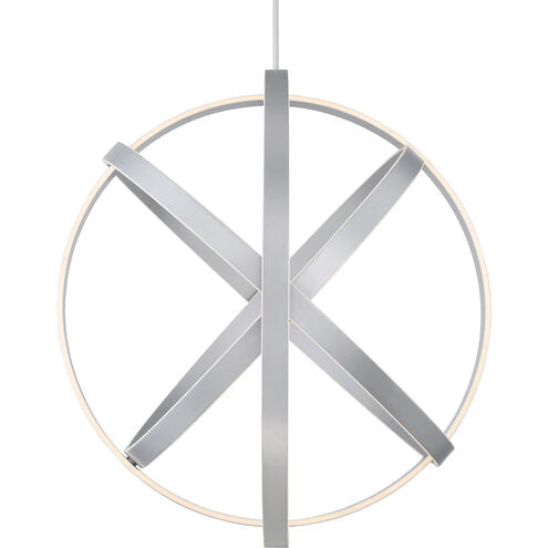 ##Antique Hardware## Kinetic LED Titanium Chandelier Ceiling Light 38in