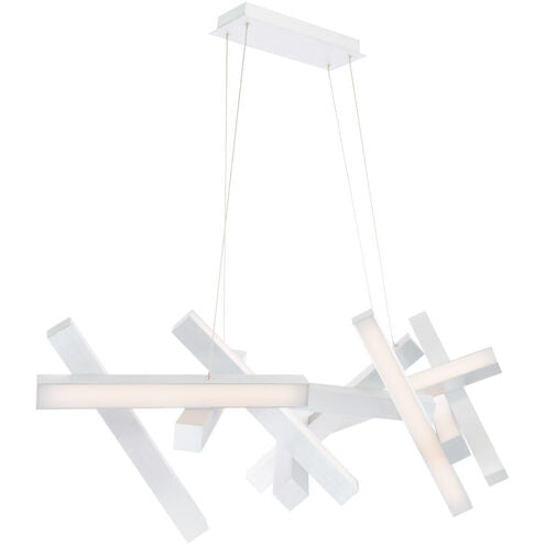 ##Antique Hardware## Chaos LED 21 inch Brushed Aluminum Chandelier Ceiling Light in 11