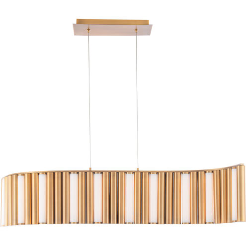 ##Antique Hardware## Aretha LED Chandelier Ceiling Light 17 inch Aged Brass