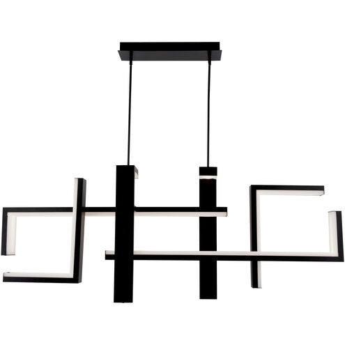 ##Antique Hardware## Jackal LED 8 inch Black Chandelier Ceiling Light