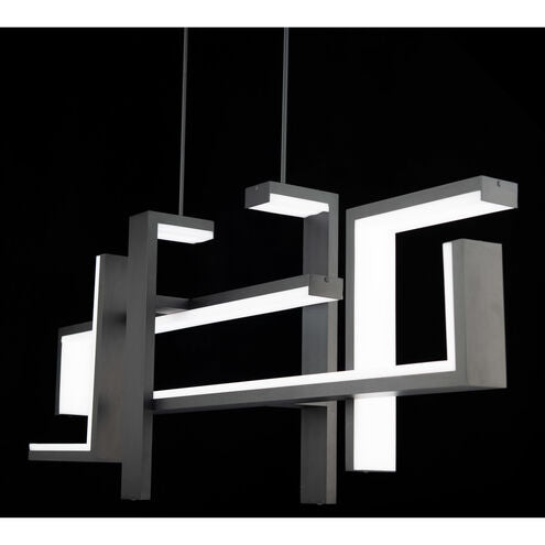 ##Antique Hardware## Jackal LED 8 inch Black Chandelier Ceiling Light