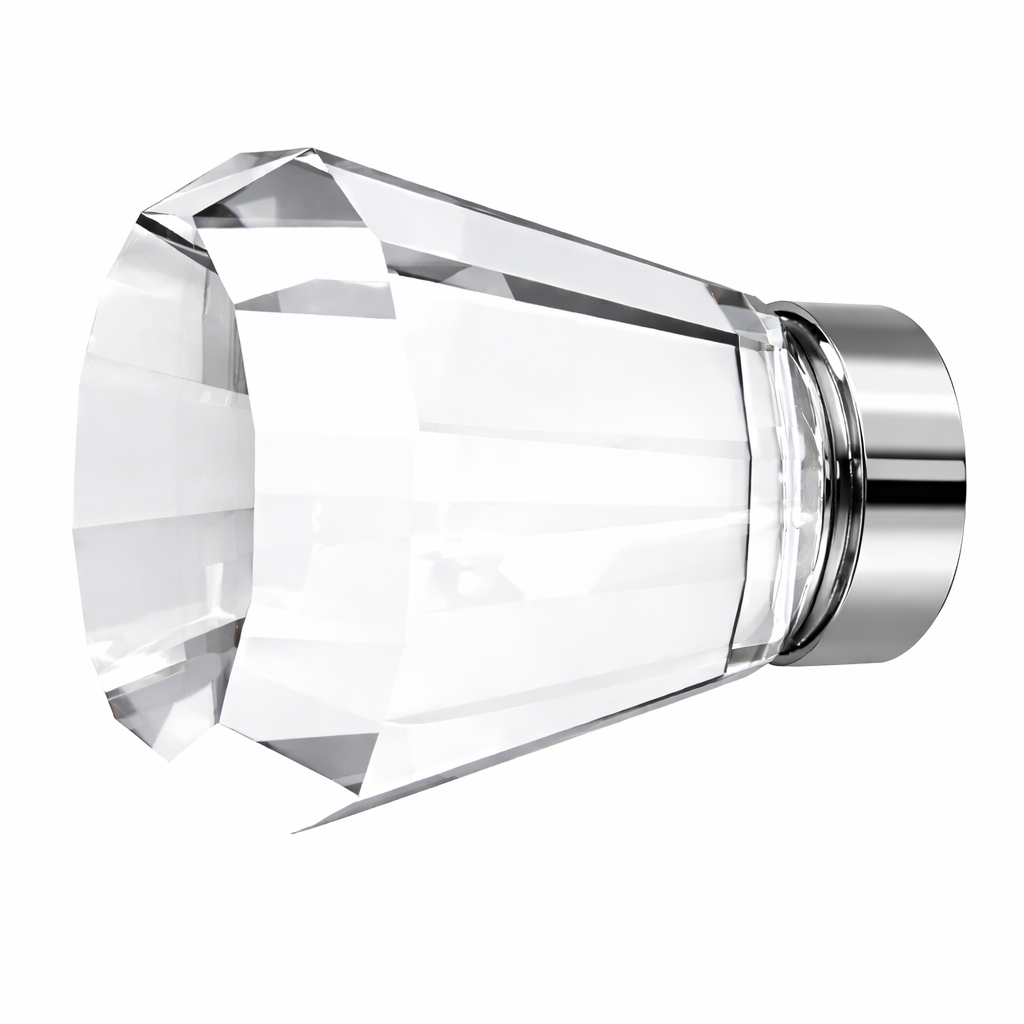 1 1/4 Inch Crystal Glass Brookmont Cabinet & Furniture Knob