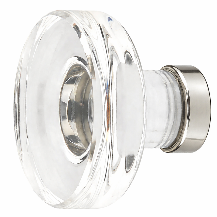 1 1/4 Inch Clear Crystal Glass Grayson Cabinet & Furniture Knob