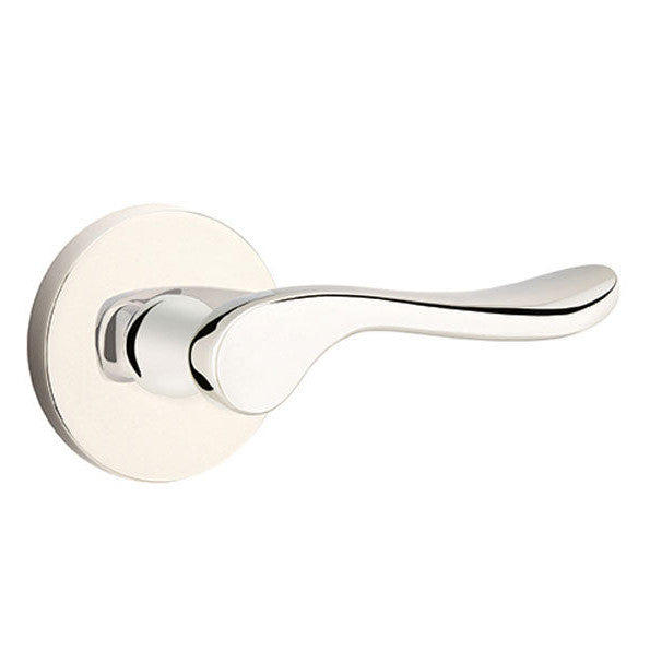 Antique Hardware Emtek Solid Brass Luzern Lever With Disk Rosette (Several Finishes Available) EMTEK LEVER DOOR KNOB