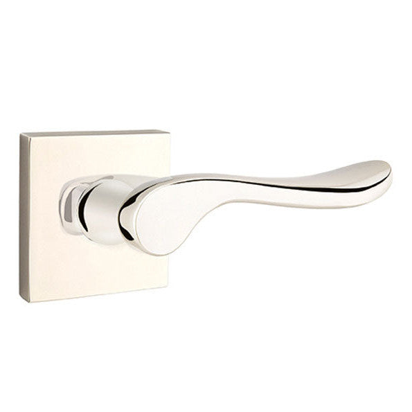 Antique Hardware Emtek Solid Brass Luzern Lever With Square Rosette (Several Finish Options) EMTEK LEVER DOOR KNOB