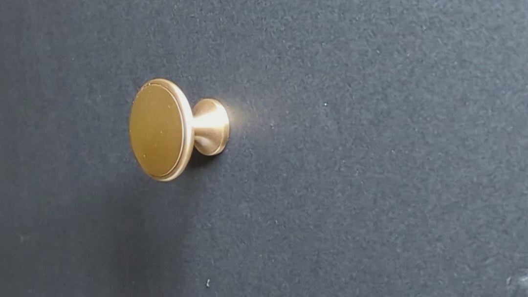 1 1/2  Inch Brass Flat Top Cabinet & Furniture Knob (Several Finishes Available)