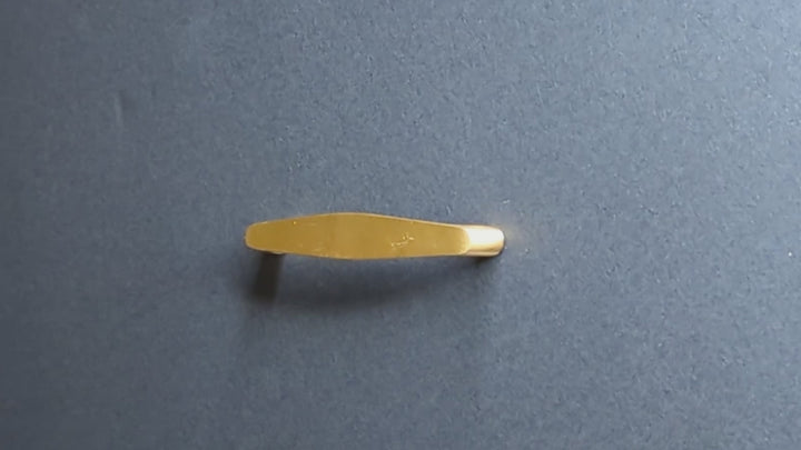 4 Inch Overall (3 3/4 Inch c-c) Solid Brass Traditional Pull (Several Finishes Available)