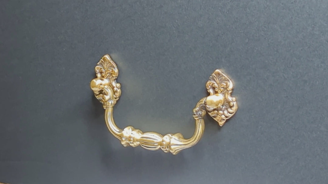6 Inch Solid Brass Victorian Style Bail Handle