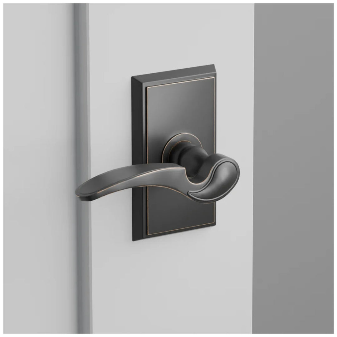 ##Antique Hardware## Emtek Solid Brass Coventry Lever With Modern Rectangular Rosette (Several Finish Options)