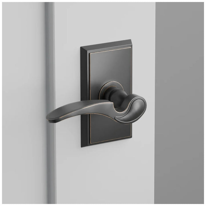 ##Antique Hardware## Emtek Solid Brass Coventry Lever With Modern Rectangular Rosette (Several Finish Options)